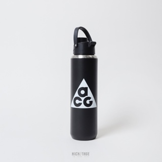 NIKE ACG RECHARGE 24OZ 黑色 大口徑 保冷瓶 不鏽鋼 運動 水壺【FQ1552-080】
