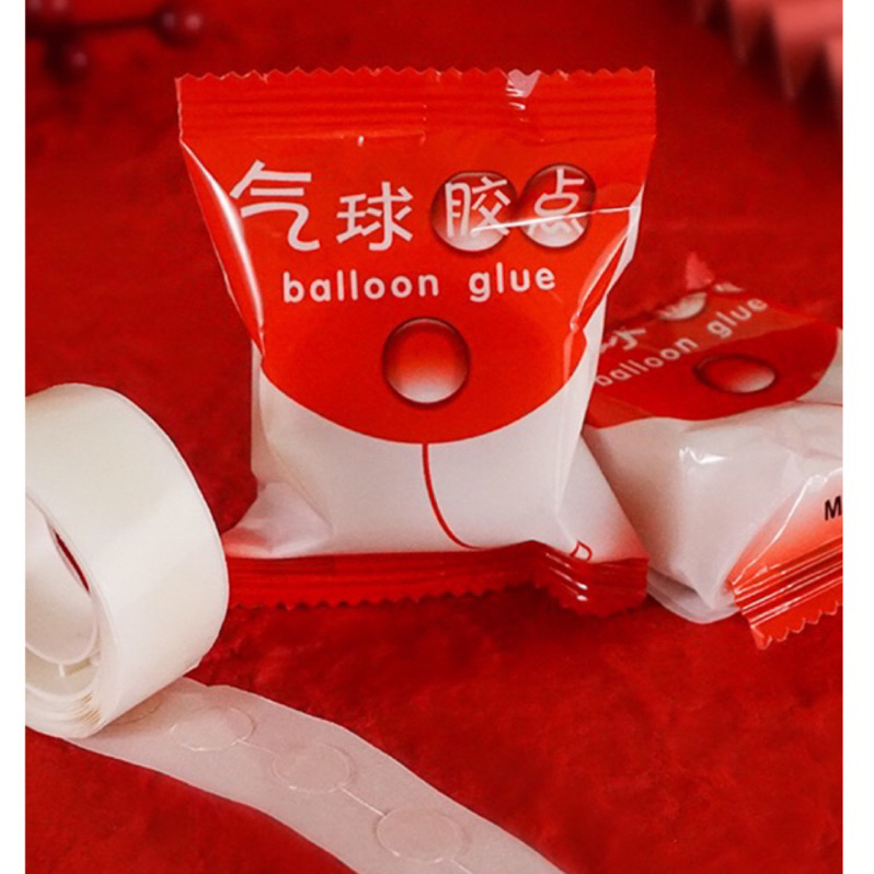 台灣現貨 無痕膠點貼 氣球膠點 氣球固定膠 氣球專用無痕點膠