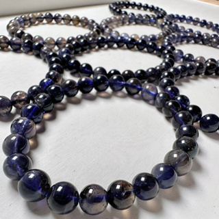 菫青石手珠 有透有色 寶石等級二色性 好的品質 🌠三新水晶🌠 菫青石 菫青 堇青