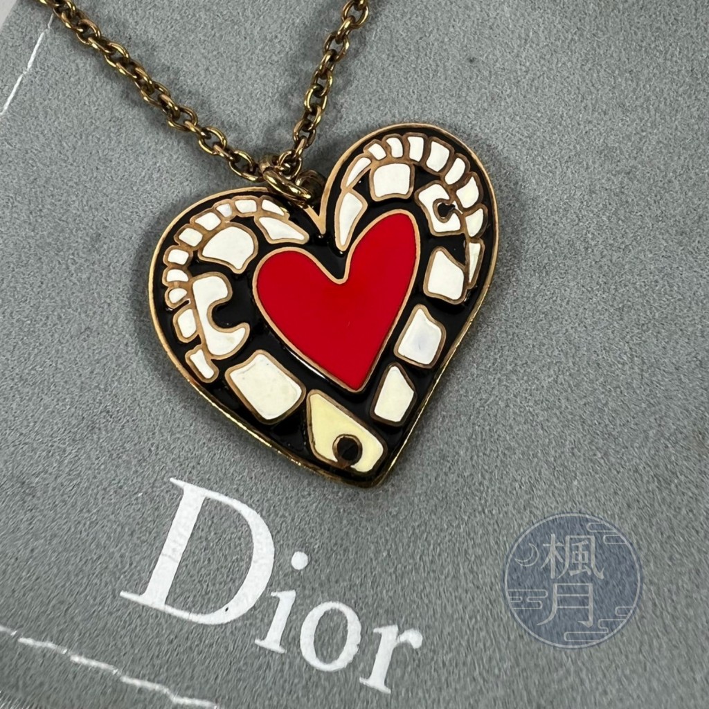 BRAND楓月 Christian Dior 迪奧 愛心 項鍊 飾品 配件 配飾 首飾 精品項鍊 穿搭配件