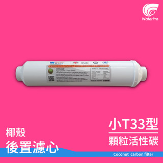 WaterPro零售部 SGS認證 小T33後置 頂級HAYCARB斯裡蘭卡(酸洗) 椰殼顆粒活性碳濾心 第五道