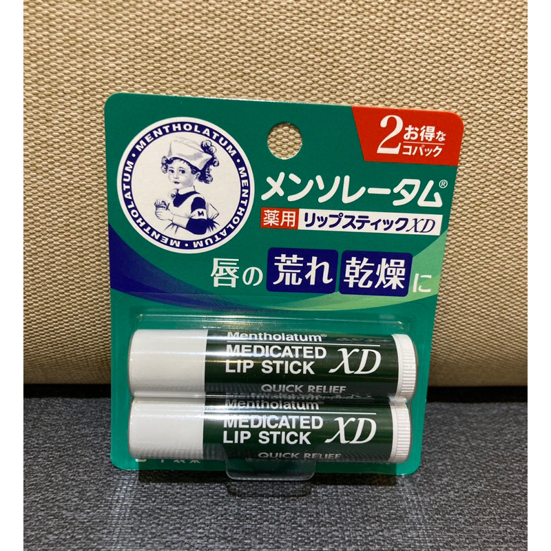 日本 Mentholatum 曼秀雷敦護唇膏XD二入裝 f178日本製 小護士  滋潤2入組
