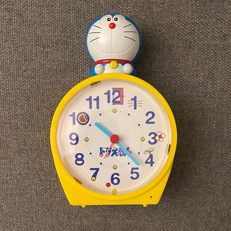 日本小学館多啦a夢造型時鐘 鬧鐘功能