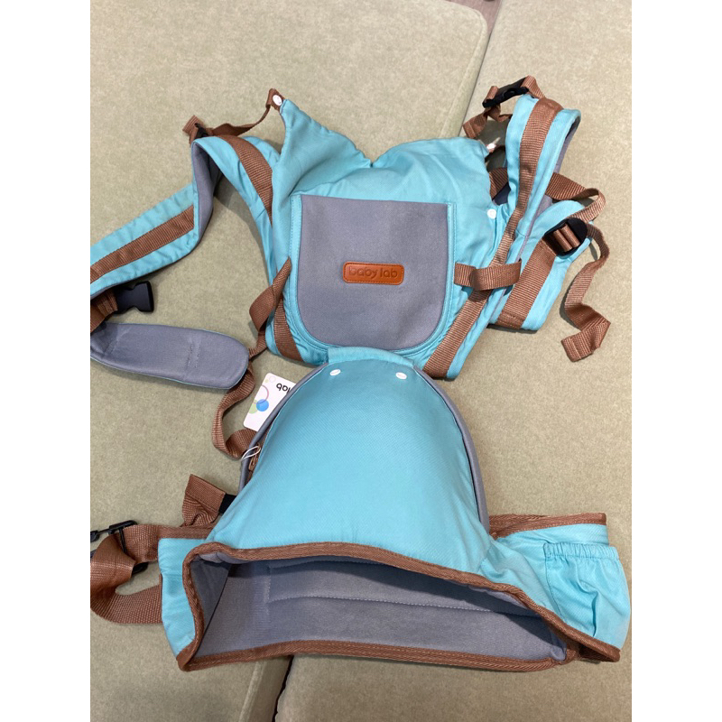 BabyLab 4合一 多功能嬰兒腰凳背帶寶寶腰凳抱凳嬰兒背架透氣嬰兒背帶多功能腰椅嬰兒背巾