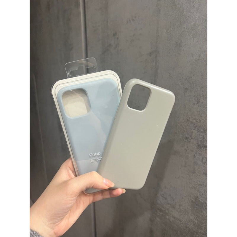 iphone 11pro 手機保護殼兩入組 寶寶藍(全新)+奶茶色(二手)