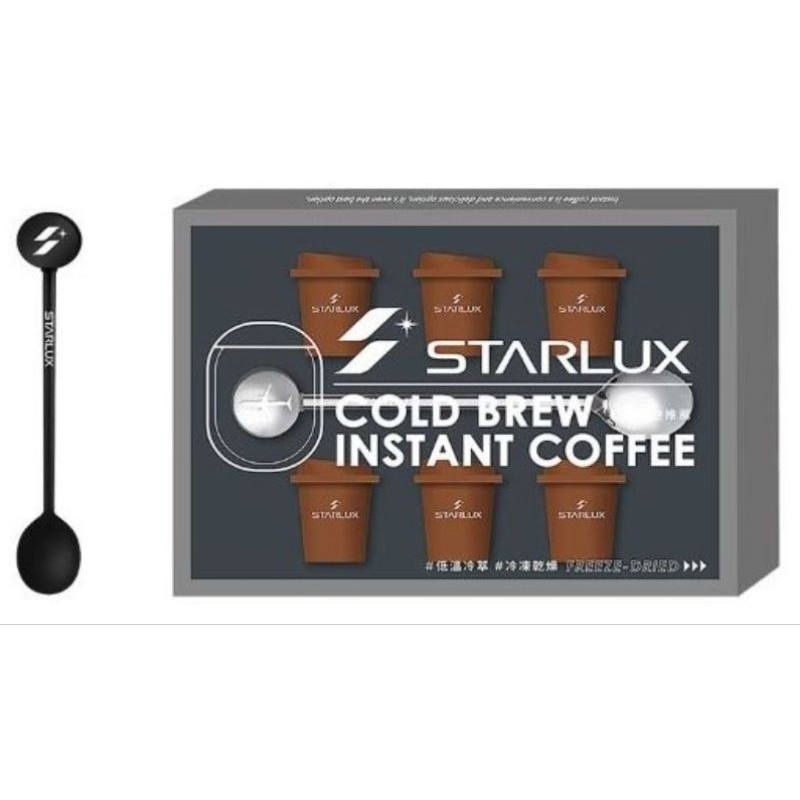 星宇航空 凍乾冷萃 咖啡迷你杯 禮盒 Mini cup 凍乾冷萃咖啡迷你杯 (2g 6入 盒裝) 送 不鏽鋼攪拌棒