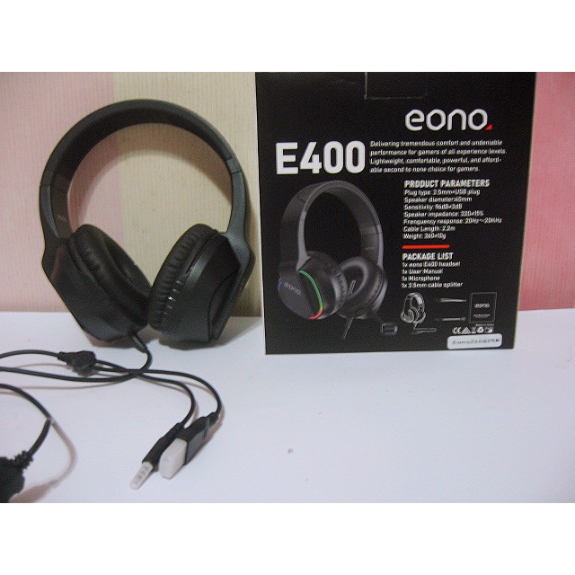 【便宜賣】eono E400耳罩式遊戲耳機.電競耳機.耳麥(近全新)
