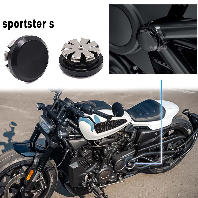 Harley Davidson Sportster金屬螺絲蓋 適用於 哈雷  Davidson改裝金屬後輪蓋 Harle