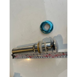 不鏽鋼面盆下水器 按壓式 排水器 排水管 下水管 落水頭 洗手槽 臉盆 排水器 排水口 排水孔 彈跳去水器