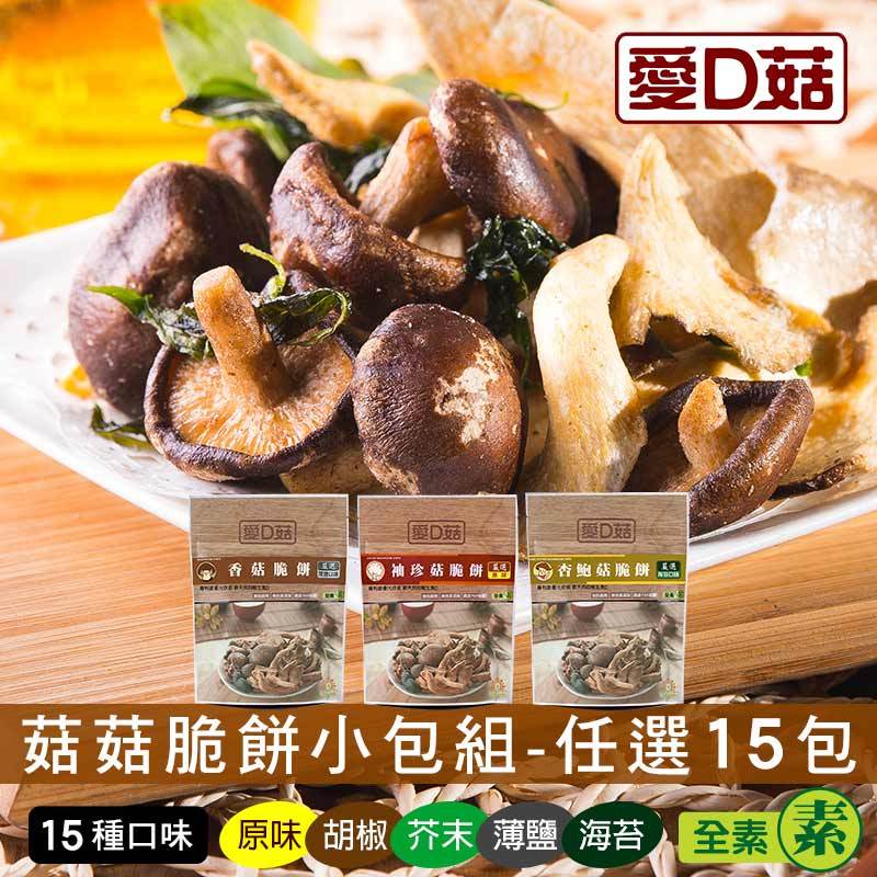 【愛D菇】小包菇菇脆餅(30克)-15包組