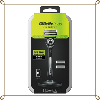 Gillette 吉列 Labs 極光刮鬍刀 (1刀架、3刀頭、旅行盒組)