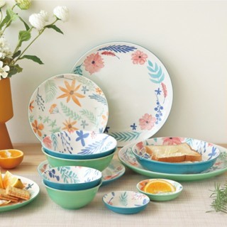 【JUST HOME】圓舞花語陶瓷器皿-多款《WUZ屋子》小碟 碗 盤 盤子 餐盤 湯碗 小碗