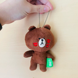 二手 LINE Friends 熊大吊飾玩偶