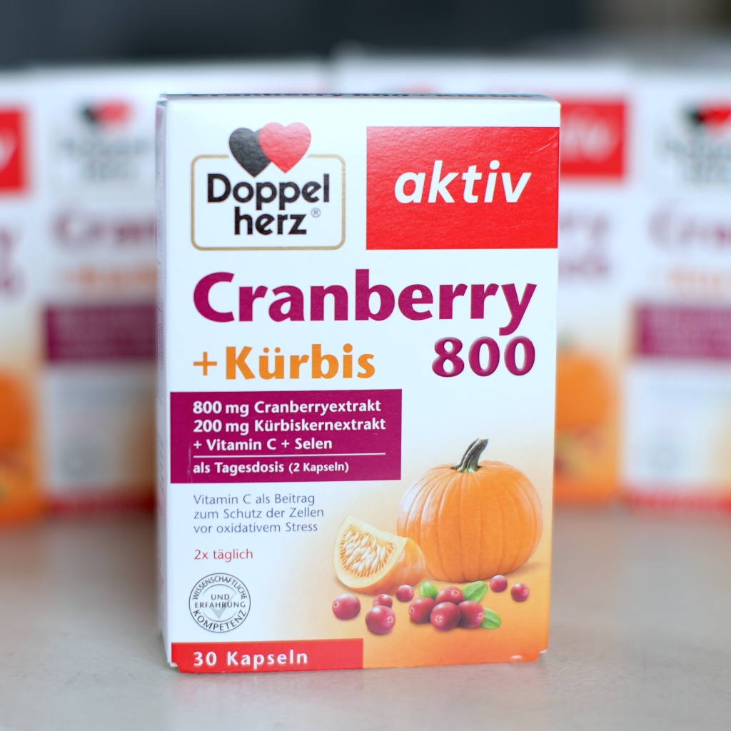 [現貨] 德國 Doppelherz 多寶雙心 蔓越莓南瓜籽膠囊 30入