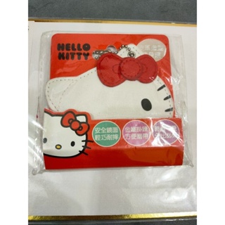 三麗鷗 Hello kitty 皮革造型隨身鏡