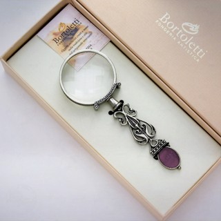 義大利 Bortoletti Len01 DANDOLO 放大鏡: 紫色/Amethyst