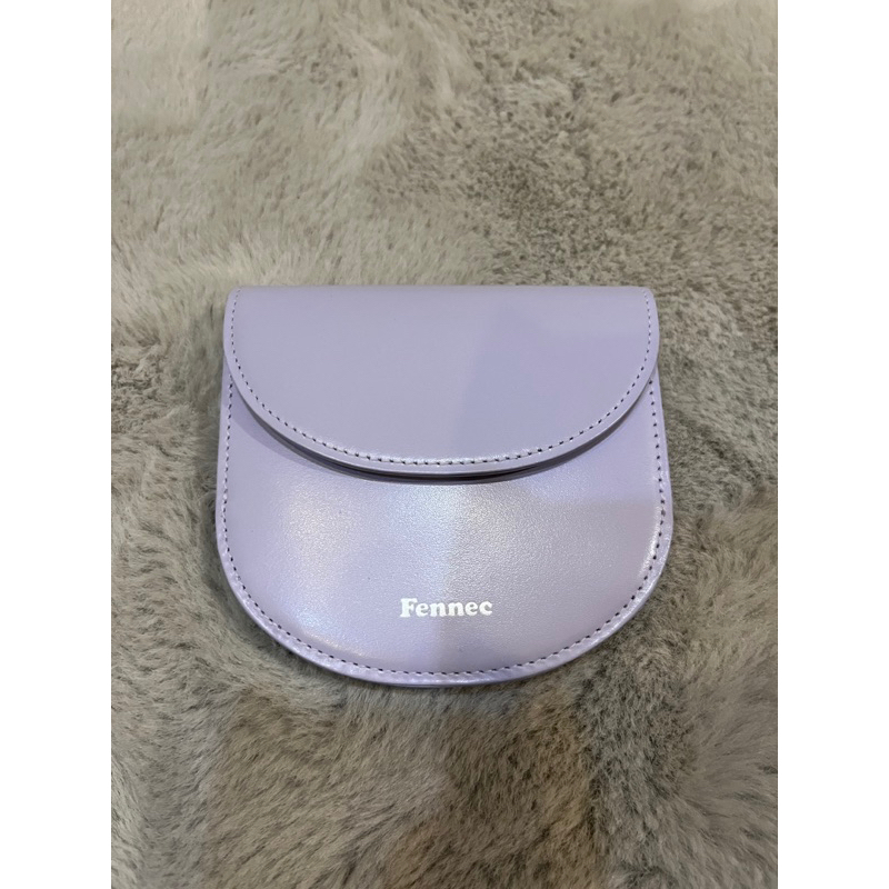 Fennec 半月皮夾 二手 九成新 halfmoon wallet violet