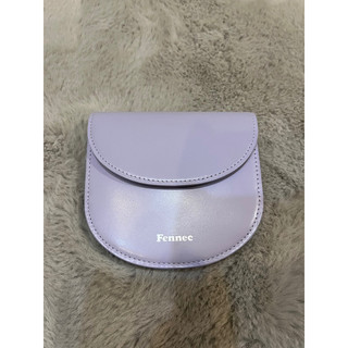 Fennec 半月皮夾 二手 九成新 halfmoon wallet violet