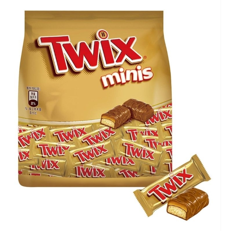 好市多現貨～Twix minis 特趣迷你焦糖夾心巧克力10g×118條【每單最多3包】