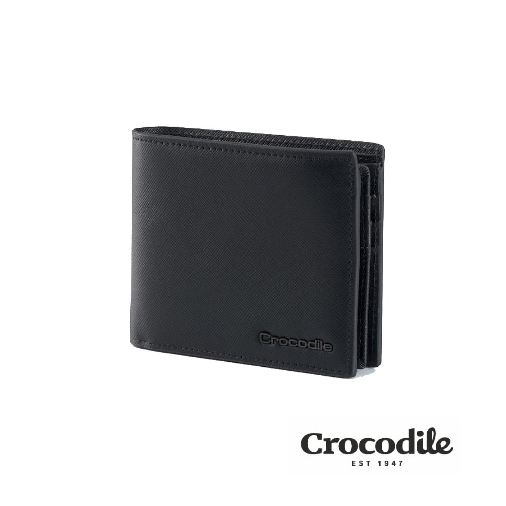 【預購商品】Crocodile鱷魚皮件 零錢包皮夾 短夾 8卡RFID Aston奧斯頓系列-0103-11403-01