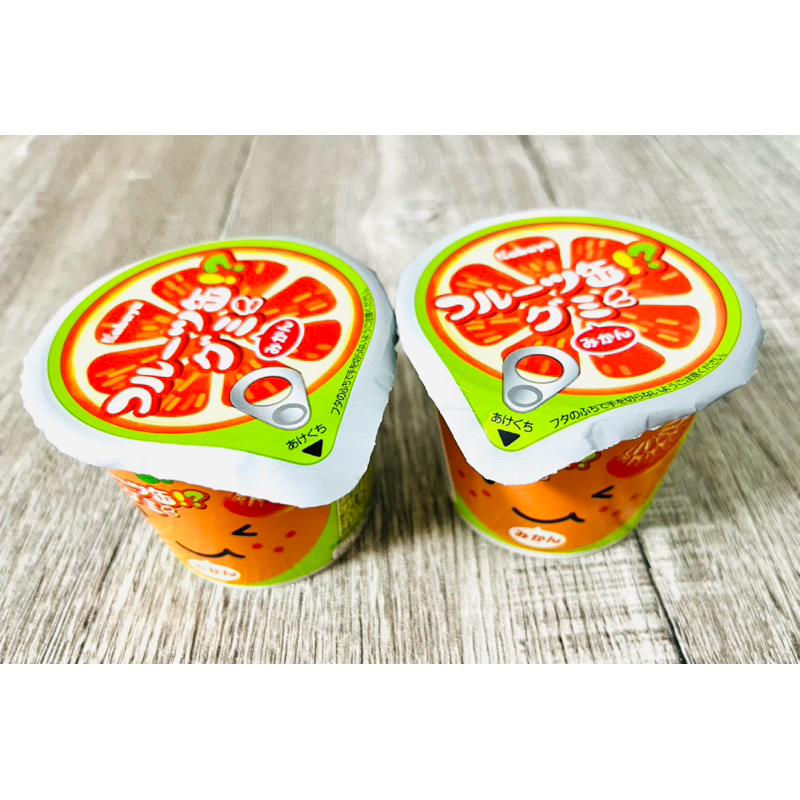 [現貨]日本 KABAYA 迷你杯裝 橘子味 橘子造型 果汁糖 兒童零食 橘子軟糖50g