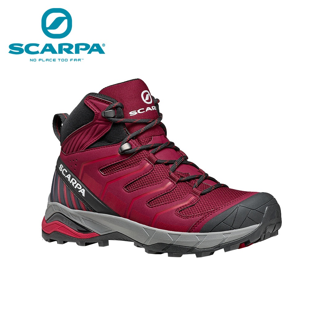 【SCARPA】原廠貨 女 MAVERICK MID GTX 防水登山鞋/郊山鞋 紅紫羅蘭-櫻桃紅(090202)