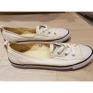 Converse /all star 白色娃娃帆布鞋 23.5cm尺寸偏小