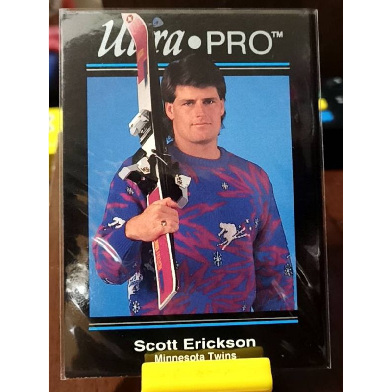 MLB 1992 年倫勃朗 Ultra-Pro 宣傳片 #P10 斯科特·埃里克森棒球復古卡