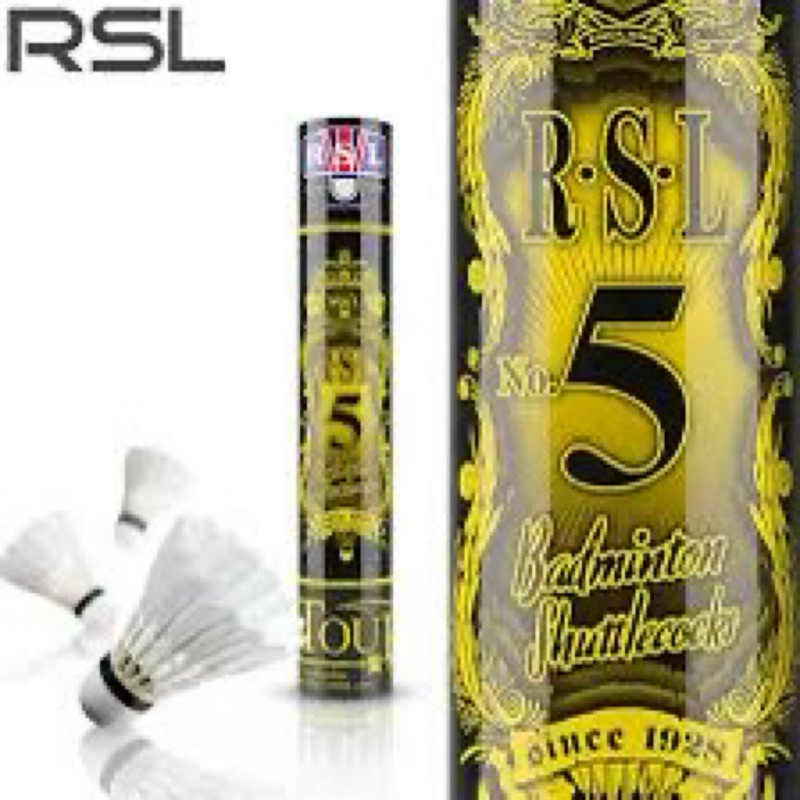 RSL亞獅龍羽毛球5號 比賽訓練羽毛球 球館專用 球速75 76 77 78 耐打5號飛行羽毛球