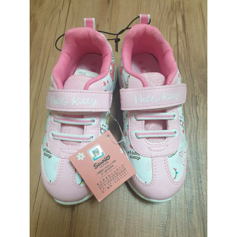 全新 net 童鞋 hello kitty粉色鞋子 尺寸20（約18公分穿）