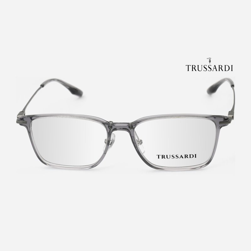 Trussardi TSM6036T 杜魯薩迪眼鏡｜純鈦休閒方形透明設計眼鏡 男生品牌眼鏡框【幸子眼鏡】