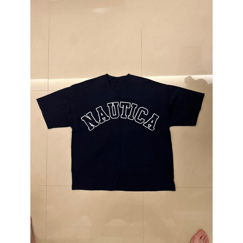 nautica jp 日線 深藍 重磅 logo 短T shirt 長谷川昭雄 beams ssz cahlumn