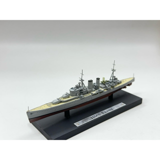 《模王》 比例 1/1250 英 HMS Exeter 完成品 樹酯材質 船艦 完成品 灰盒 船長14公分