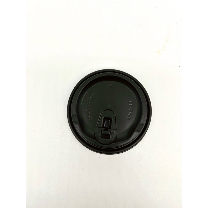 90口徑 咖啡耐熱杯蓋PP 黑色 小束塑膠杯蓋 50入 全新出清
