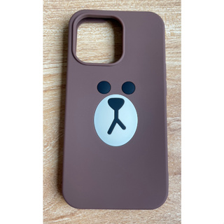 熊大手機殼 IPhone13 pro 6.1吋 矽膠軟殼 蘋果 立體造型 舒壓 LINE 布朗熊 手機保護殼 可愛療癒