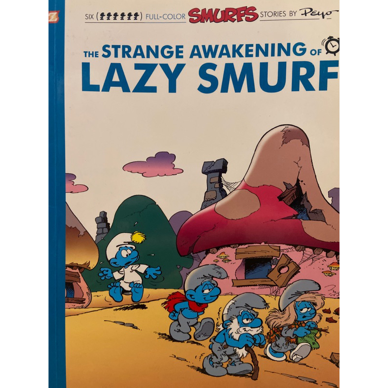 Lazy Smurfs 藍色小精靈 英文讀本 英文繪本 故事書 童書 彩色漫畫 美漫