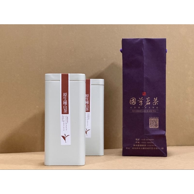 日月潭紅茶 紫芽山茶75公克鐵罐包裝