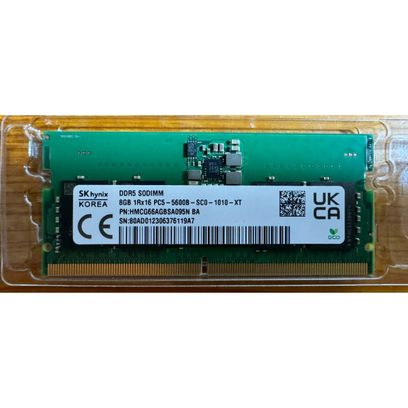 海力士 SK hynix DDR5  5600 8GB筆電專用記憶體