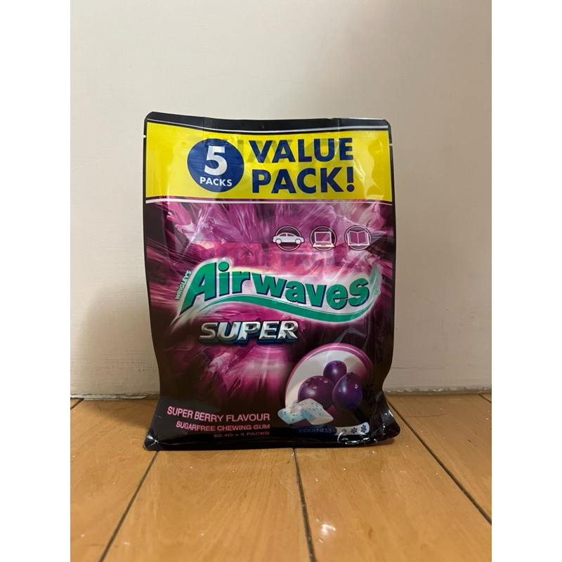 （Costco 代購）AIRWAVES紫冰野莓口香糖(1包約是超商的4倍重量）