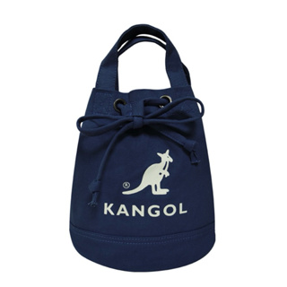 [二手] Kangol 水桶包 小包 斜背包 帆布包 深藍色 聖誕禮物 交換禮物