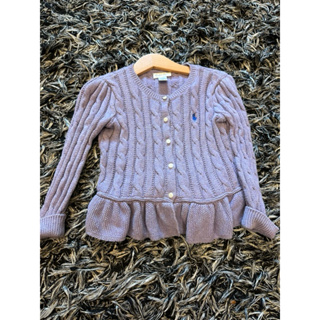 美國帶回 二手/Polo ralph lauren 2歲女童 針織 毛衣 外套