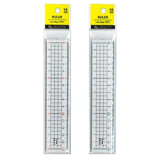 【久大文具】I am okay-方眼尺15CM BR-47 直尺 量尺 方眼尺 切割尺 025@0165