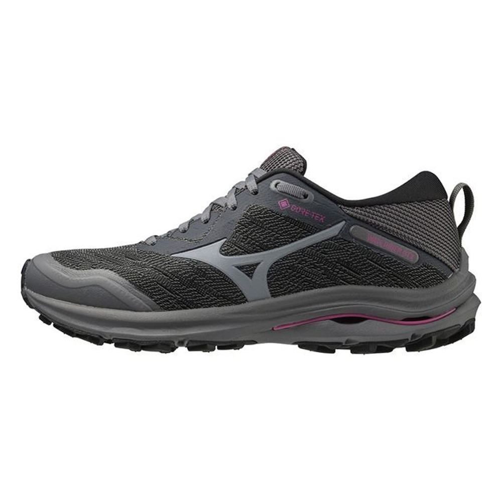 (女)【美津濃MIZUNO】WAVE RIDER GTX SW 女款GT慢跑鞋 黑灰 J1GD218022