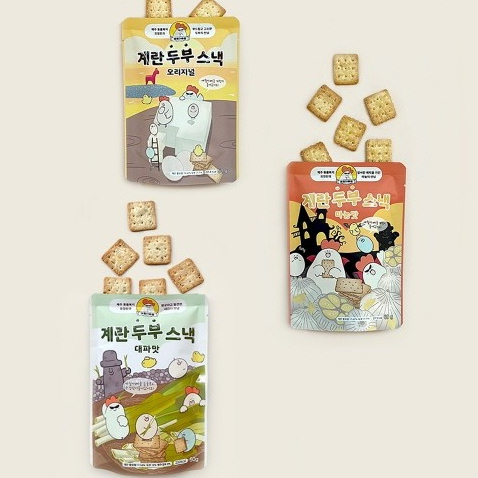 韓國原裝零食 雞蛋豆腐餅乾 50g
