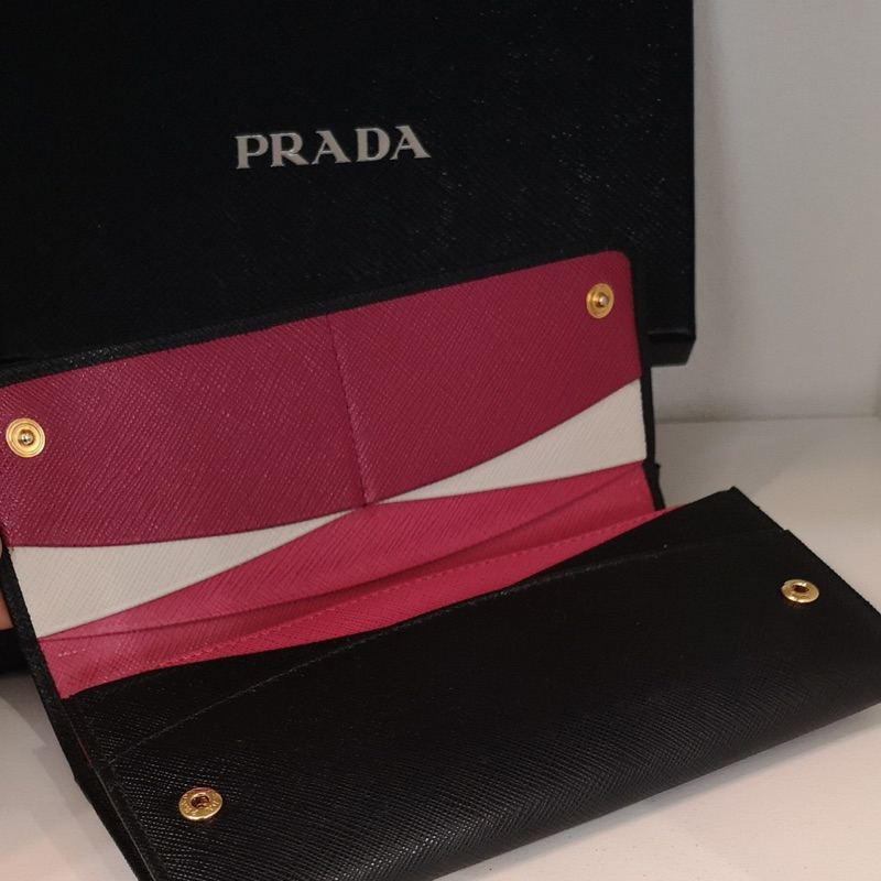 台灣專櫃 購證發票 真品 正品 PRADA 皮夾 真皮 長夾 1MH132 F061H SAFFIANO MULTIC