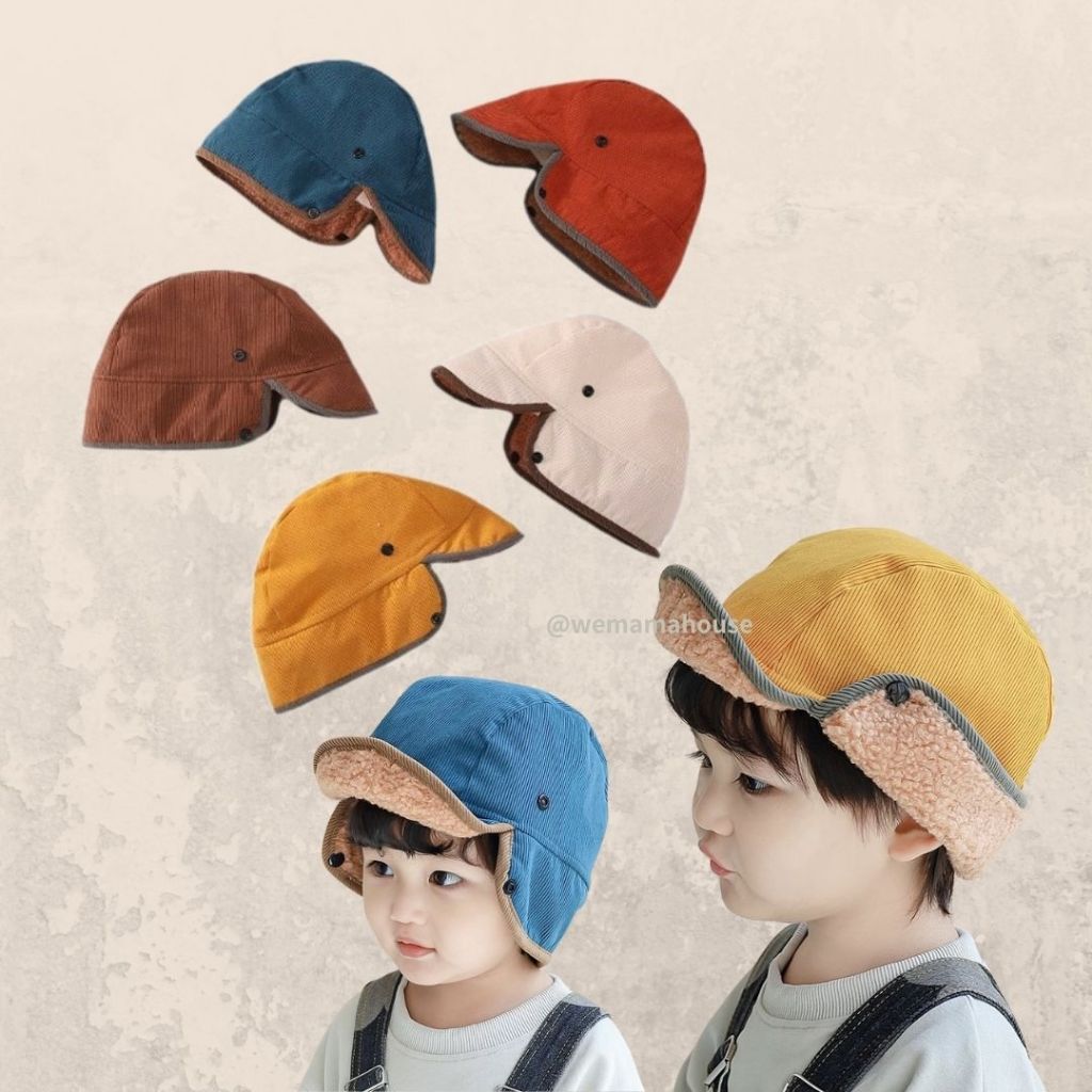 [台灣現貨] 兒童飛行帽 兒童護耳帽 兒童雷鋒帽 藍色 小孩飛行帽 小孩護耳帽 小孩雷鋒帽 護耳帽 飛行帽 雷鋒帽