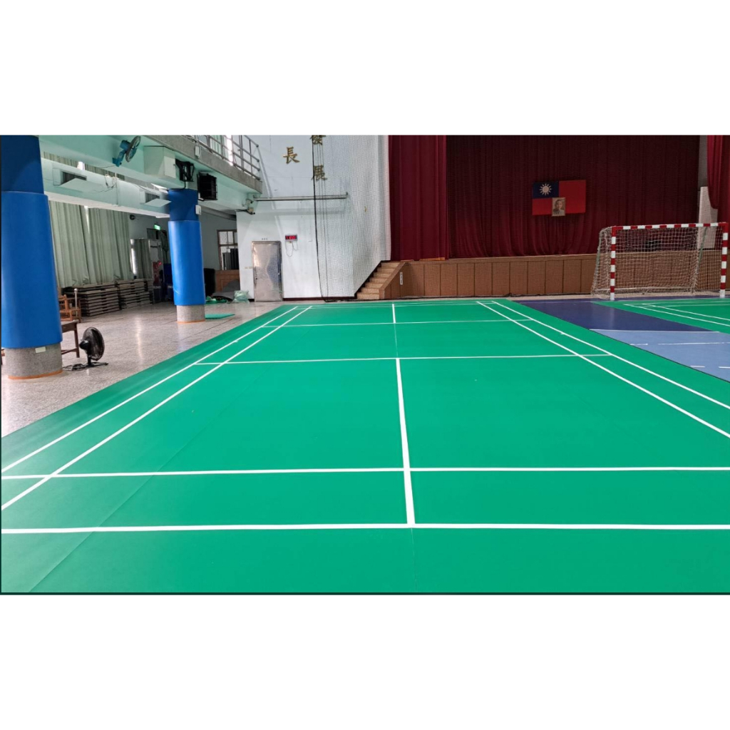 羽毛球PVC比賽用地墊，室內PU地墊專業設計鋪設