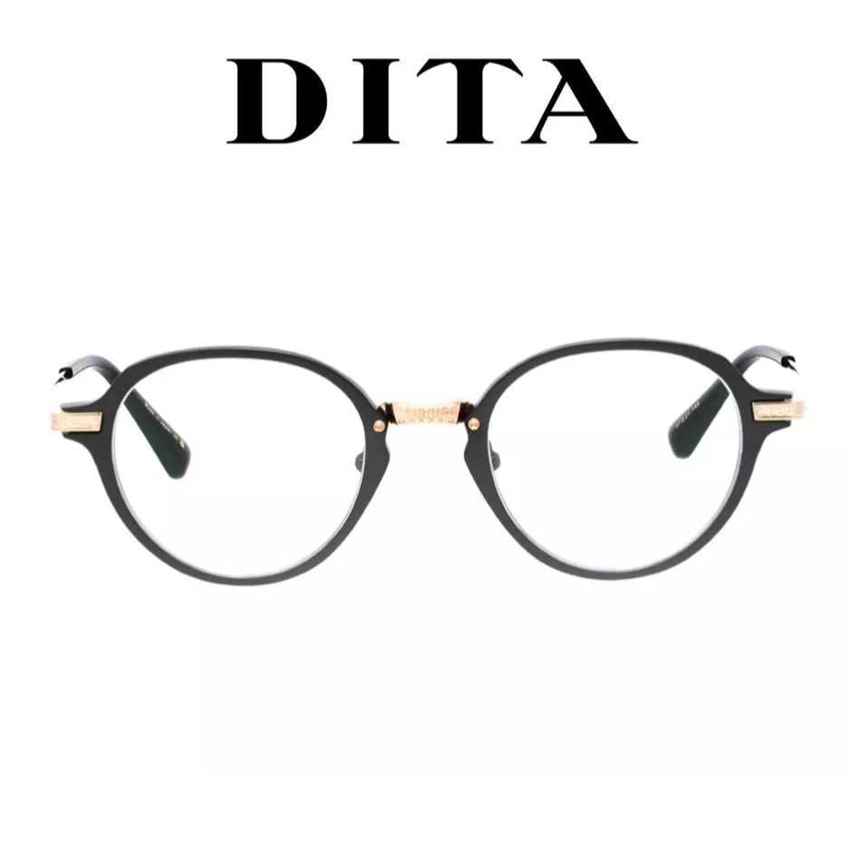 DITA 眼鏡 UNION-FOUR DTX-426 A 01 (鐵灰/金) 圓框眼鏡 鏡框【原作眼鏡】