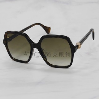 【LOOK路克眼鏡】Gucci 太陽眼鏡 琥珀 漸層鏡片 雙G GG1072SA 002