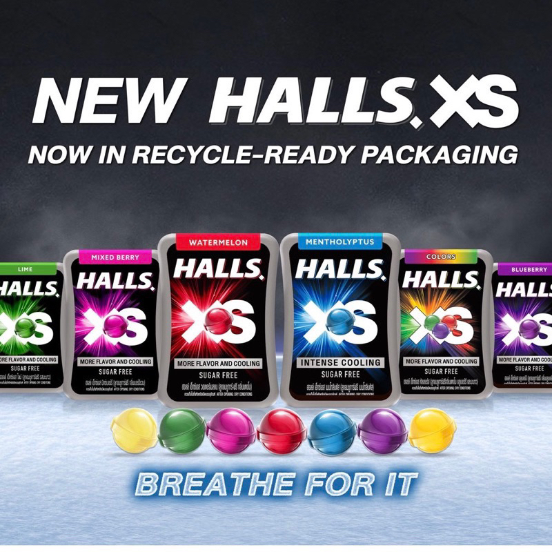 🐘泰國Halls xs 無糖涼糖 台灣現貨🇹🇼